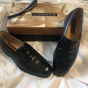 Florsheim Mens vintage Barletta 9.5 D leather slip on dress shoes